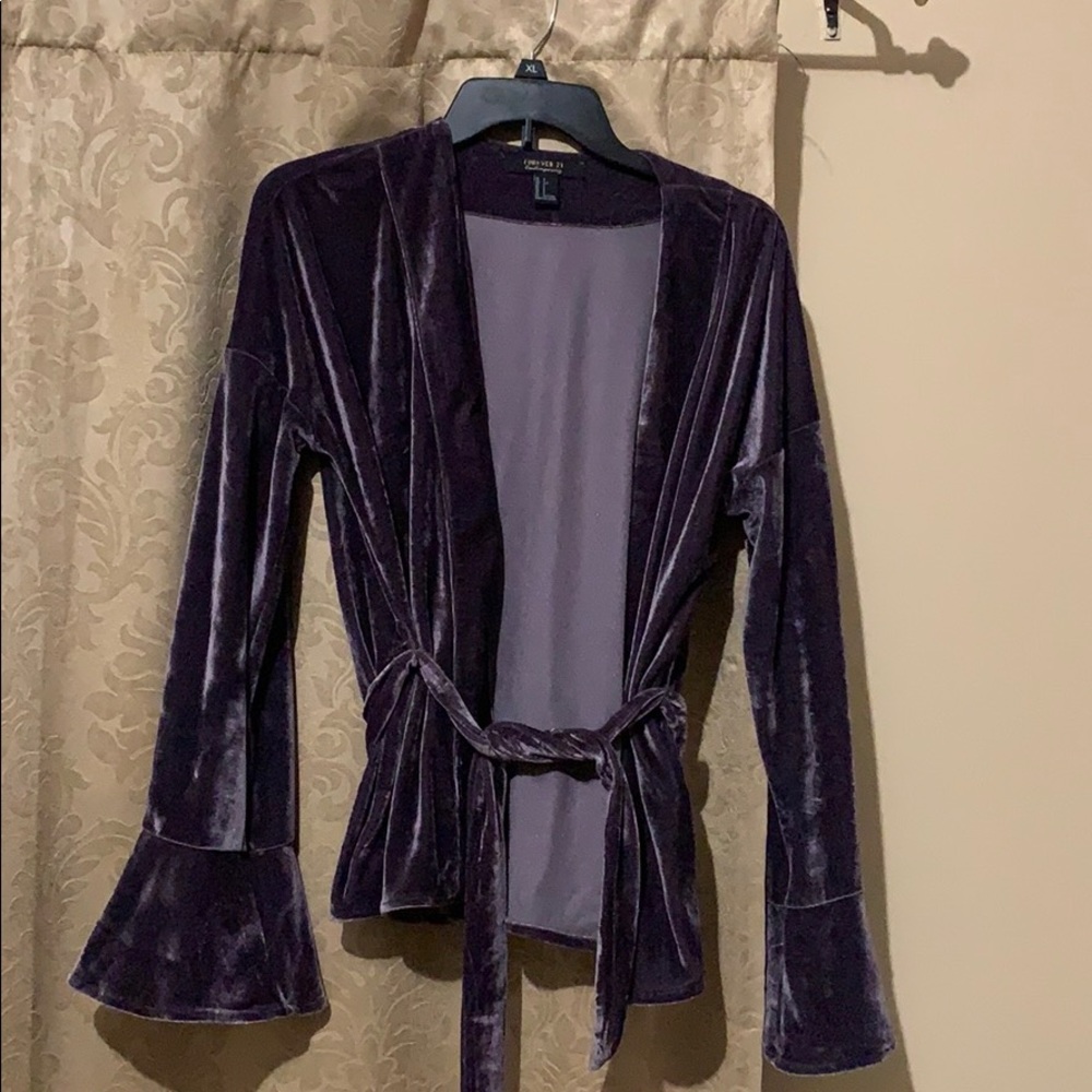 Velvet cardigan